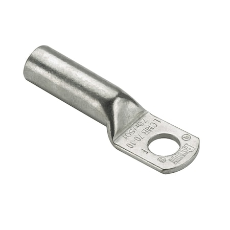 Panduit One-Hole Compression Lug, Long Barrel, Copper, None LCMB120-10-X